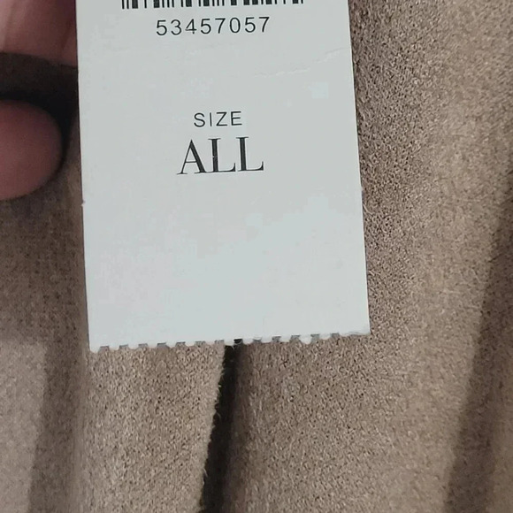 NWT Anthropologie Andersen & Lauth Beige Fringe Shawl Wrap Cape Kimono  12PT - Picture 6 of 10